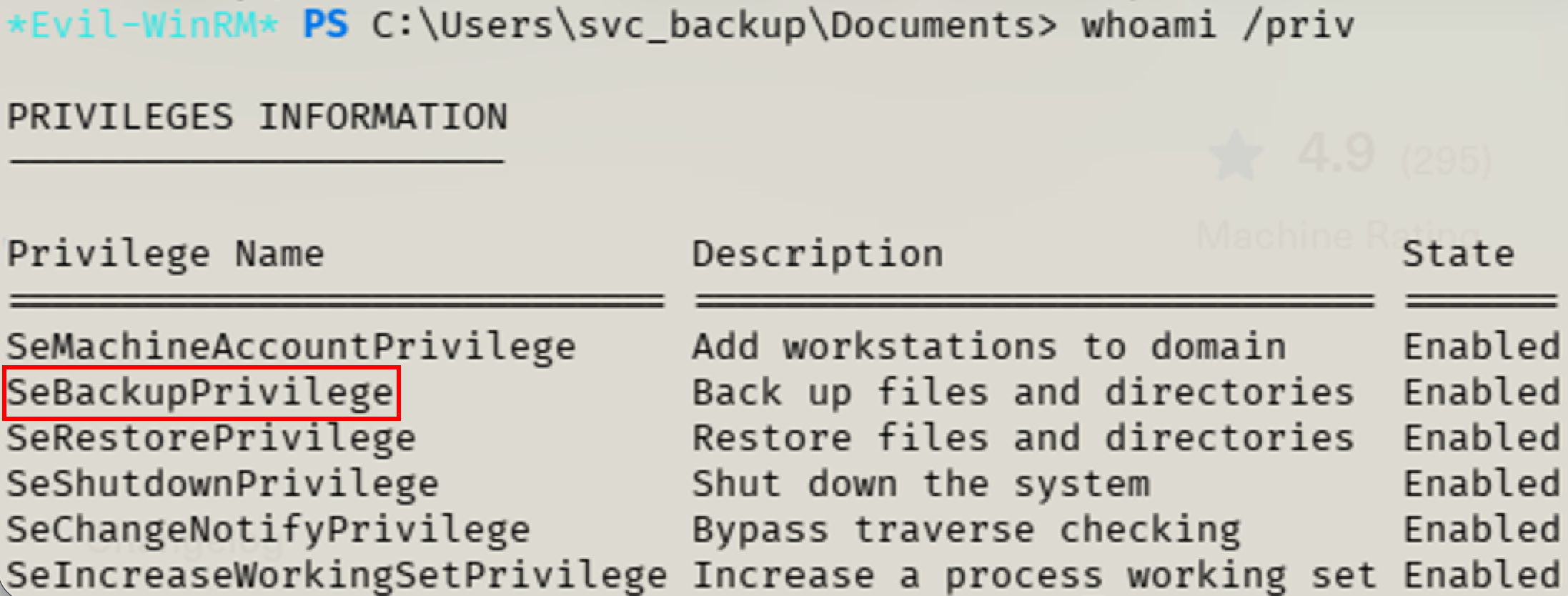 Service Account Privileges