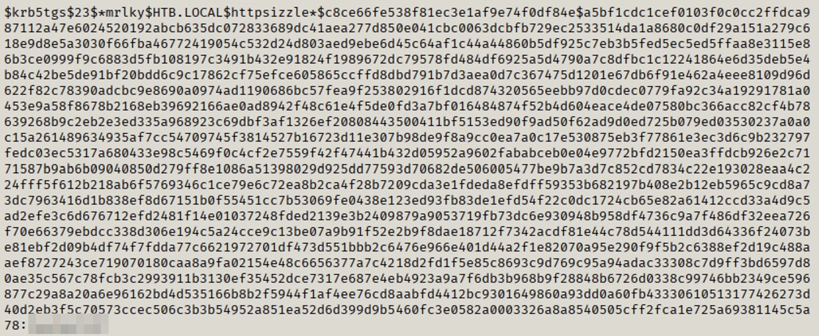 Successful Password Crack